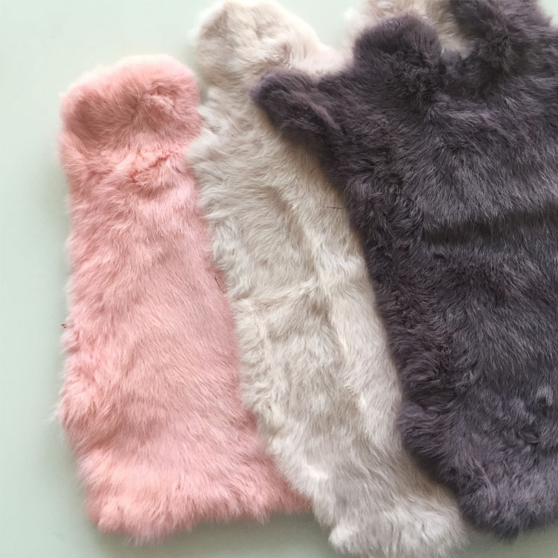Home Textiles Sale - Çok renkli gerçek tavşan kürk satış