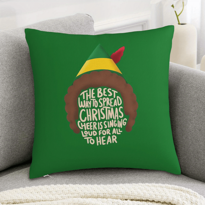 Pillow Insert 18X18 - 1 adet Vintage Elf Noel Yastık