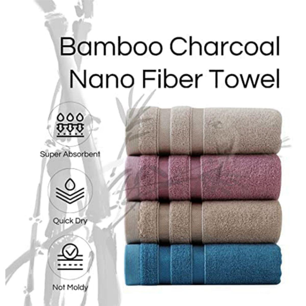 Home Textiles Face Towel - 1 Adet Lüks Bambu Pamuk Havlu