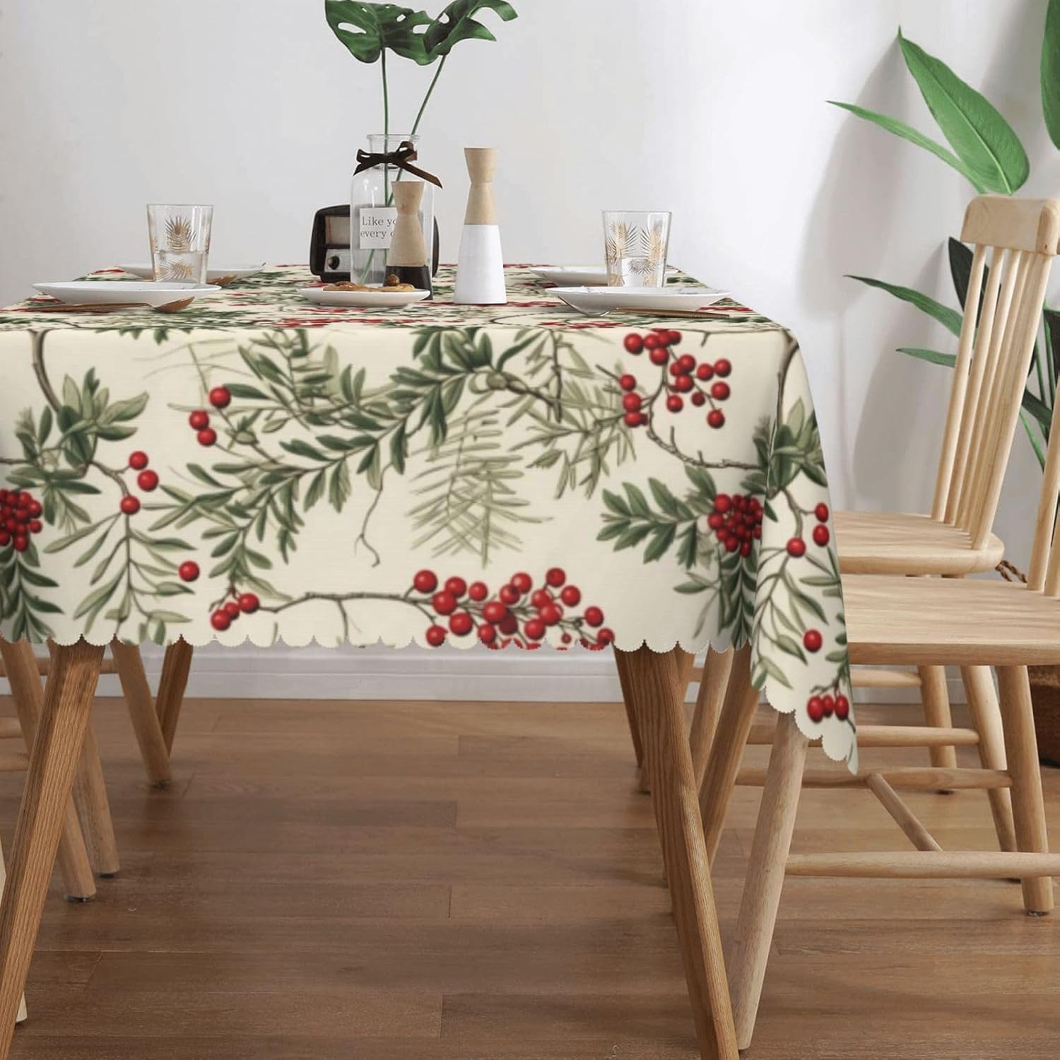Suluboya Holly Berry Noel Masa - Home Textiles Premium incelemesi ve fiyatı