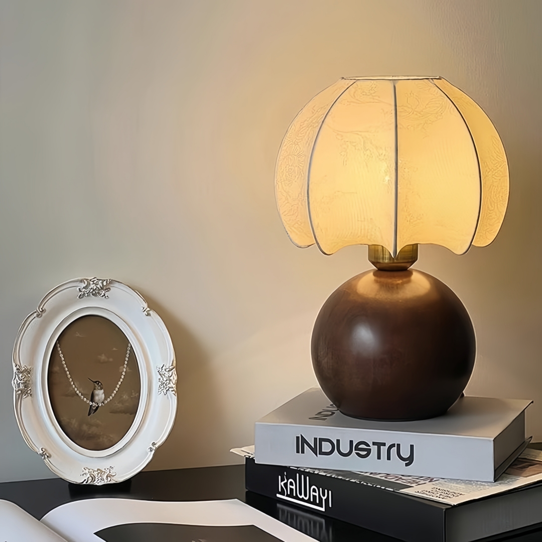 Vintage çiçek desenli masa lam - Home Textiles Usa incelemesi ve fiyatı