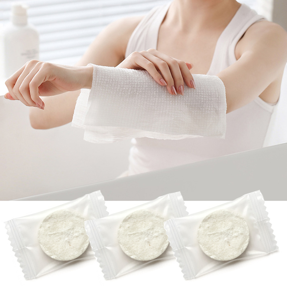 100 Adet Taşınabilir Sıkıştırı - Home Textiles Face Towel incelemesi ve fiyatı